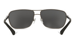 Emporio Armani Rectangle Sunglasses in Gunmetal – Product Photo 4