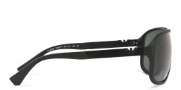 Shop Emporio Armani Square Sunglasses in Matte Black online.