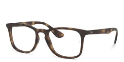 Ray-Ban Unisex Square Eyeglasses in Havana – Product Photo 2