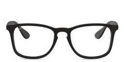 Shop Ray-Ban Unisex Square Eyeglasses in Black online.