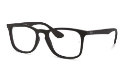 Ray-Ban Unisex Square Eyeglasses in Black – Product Photo 2