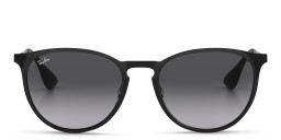 Ray-Ban Erika Metal Unisex Panthos Sunglasses in Black – Product Photo 1