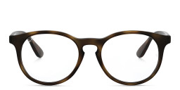 Shop Ray-Ban Junior Kids Round Eyeglasses in Havana online.
