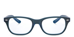 Ray-Ban Junior Kids Rectangle Eyeglasses in Blue – Product Photo 1