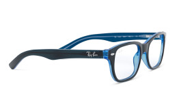 Ray-Ban Junior Kids Rectangle Eyeglasses in Blue – Product Photo 4