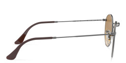 Shop Ray-Ban Round Flat Lenses Sunglasses in Gunmetal online.