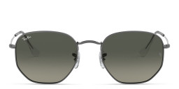 Ray-Ban Hexagonal Flat Lenses Sunglasses in Gunmetal/Grey Gradient – Product Photo 1