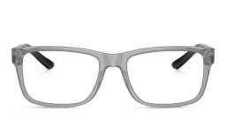 Armani Exchange Logo Square Eyeglasses in Grey – Product Photo 1