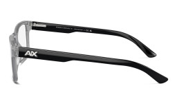 Armani Exchange Logo Square Eyeglasses in Grey – Product Photo 3