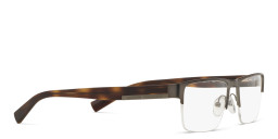 Shop Armani Exchange Rectangle Eyeglasses in Havana online.