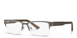 Armani Exchange Half-Rim Rectangle Eyeglasses in Gunmetal – Product Photo 2
