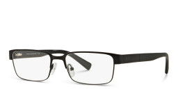 Armani Exchange A|X Logo Rectangle Eyeglasses in Black – Product Photo 2