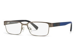 Shop Armani Exchange Rectangle Eyeglasses in Gunmetal online.