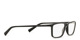 Armani Exchange Wide Rectangle Eyeglasses in Black – Product Photo 4