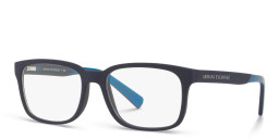 Armani Exchange Square Eyeglasses in Blue – Product Photo 2