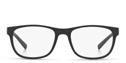 Armani Exchange A|X Logo Square Eyeglasses in Black – Product Photo 1