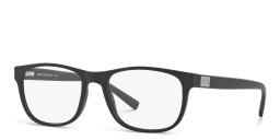 Armani Exchange A|X Logo Square Eyeglasses in Black – Product Photo 2
