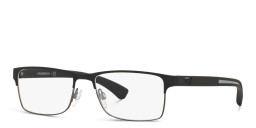 Emporio Armani Rectangle Eyeglasses in Black – Product Photo 3