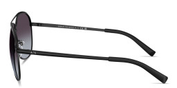 Armani Exchange A|X Logo Unisex Pilot Sunglasses in Black – Product Photo 3