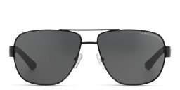 Shop Armani Exchange Pilot Sunglasses in Black online.