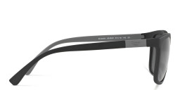 Emporio Armani Square Sunglasses in Matte Black – Product Photo 4