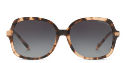 Michael Kors Adrianna II Square Sunglasses in Tortoise/Light Grey Gradient – Product Photo 3