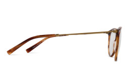 Tempo Round Eyeglasses in Brown – Product Photo 4