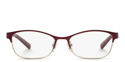 Shop Armani Exchange Rectangle Eyeglasses in Purple online.