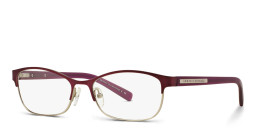 Shop Armani Exchange Rectangle Eyeglasses in Purple online.