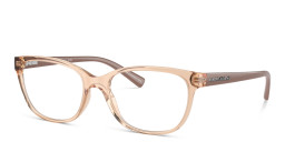 Armani Exchange Logo Lettering Cat-Eye Eyeglasses in Beige – Product Photo 2