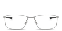 Shop Oakley Socket 5.0 Wide Rectangle Eyeglasses in Titanium online.