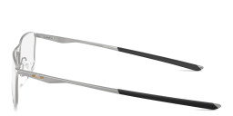 Shop Oakley Socket 5.0 Wide Rectangle Eyeglasses in Titanium online.