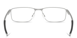 Shop Oakley Socket 5.0 Wide Rectangle Eyeglasses in Titanium online.