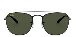 Shop Ray-Ban Square Sunglasses in Black online.