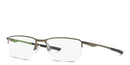 Oakley SOCKET 5.5 Half-Rim Rectangle Eyeglasses in Satin Pewter – Product Photo 3