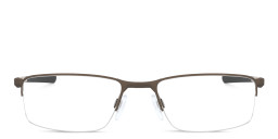 Oakley Half-Rim Rectangle Eyeglasses in Brown – Product Photo 1