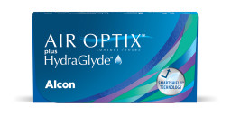 AIR OPTIX Plus HydraGlyde Clear Contact Lenses - Pack of 6 in Clear – Product Photo 1