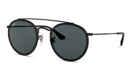 Ray-Ban Round Double Bridge Sunglasses in Black – Product Photo 3