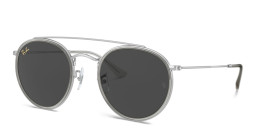 Ray-Ban Unisex Round Sunglasses in Silver – Product Photo 3