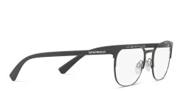Emporio Armani Oval Eyeglasses in Matte Black – Product Photo 4