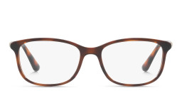 Vogue Eyewear Rectangle Eyeglasses in Havana – Product Photo 1
