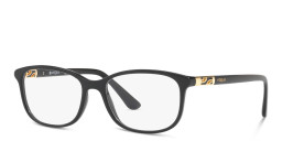 Vogue Eyewear Rectangle Eyeglasses in Black – Product Photo 2