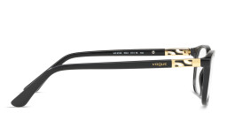 Vogue Eyewear Rectangle Eyeglasses in Black – Product Photo 3