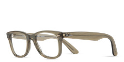 Shop Ray-Ban Wayfarer Ease Optics Change Eyeglasses in Polished Grey online.