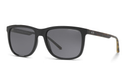 Armani Exchange A|X Logo Pillow Sunglasses in Black – Product Photo 2