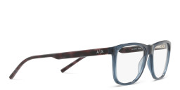 Armani Exchange Square Eyeglasses in Blue – Product Photo 4