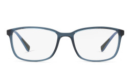 Prada Linea Rossa Wide Rectangle Eyeglasses in Blue – Product Photo 1