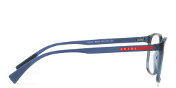 Prada Linea Rossa Wide Rectangle Eyeglasses in Blue – Product Photo 4