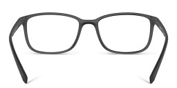 Prada Linea Rossa Wide Rectangle Eyeglasses in Rubber Black – Product Photo 4