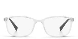 Prada Linea Rossa Wide Rectangle Eyeglasses in Transparent – Product Photo 3